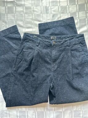 Frank & Oak Joni Wide Leg Dark Denim Pants